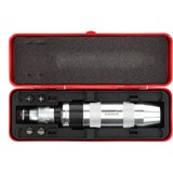 GEDORE Juego de destornilladores 1/2" + puntas rojo, Tornillo de percusión rojo/Negro