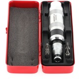 GEDORE Juego de destornilladores 1/2" + puntas rojo, Tornillo de percusión rojo/Negro