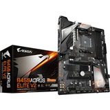 GIGABYTE B450 AORUS Elite V2 AMD B450 Zócalo AM4 ATX, Placa base AMD, Zócalo AM4, AMD Ryzen™ 3, 2nd Generation AMD Ryzen™ 3, 3rd Generation AMD Ryzen™ 3, AMD Ryzen™ 5, 2nd..., DDR4-SDRAM, 128 GB, DIMM