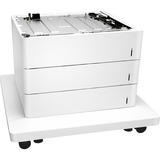 HP Alimentador de hojas y soporte de la impresora Color LaserJet de 3x550, Bandeja de papel Bandeja de papel, HP, Color LaserJet Enterprise Flow MFP M681z, M682z, Color LaserJet Enterprise M652dn, M652n, M653dn,..., 1650 hojas, Blanco, Hogar