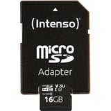 Intenso 3433470 memoria flash 16 GB MicroSDHC UHS-I Clase 10, Tarjeta de memoria 16 GB, MicroSDHC, Clase 10, UHS-I, 100 MB/s, 45 MB/s