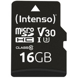 Intenso 3433470 memoria flash 16 GB MicroSDHC UHS-I Clase 10, Tarjeta de memoria 16 GB, MicroSDHC, Clase 10, UHS-I, 100 MB/s, 45 MB/s