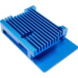 Inter-Tech 88887360 accesorio para placa de desarrollo Funda Azul, Caja/Carcasa azul, Funda, Raspberry Pi, Raspberry Pi, Azul, Aluminio, 86 mm