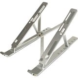 Inter-Tech NBS-200 Soporte para ordenador portátil Plata 39,6 cm (15.6") plateado, Soporte para ordenador portátil, Plata, Aluminio, 27,9 cm (11"), 39,6 cm (15.6"), 40 kg