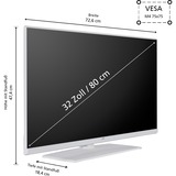JVC LT-32VQF545A, TV QLED negro