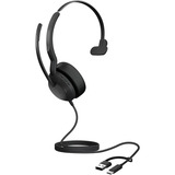 Jabra 25089-889-799, Auriculares con micrófono negro