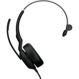 Jabra Evolve2 50 Auriculares Alámbrico Diadema Oficina/Centro de llamadas USB Type-C / USB Type-A Bluetooth Negro, Auriculares con micrófono negro, Alámbrico, 20 - 20000 Hz, Oficina/Centro de llamadas, 99 g, Auriculares, Negro