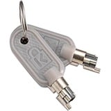 Kensington Candado fino con llave NanoSaver 2.0 para portátiles, Castillo negro, 1,8 m, Kensington, Llave, Acero al carbón, Negro, Plata