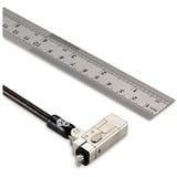 Kensington Candado fino con llave NanoSaver 2.0 para portátiles, Castillo negro, 1,8 m, Kensington, Llave, Acero al carbón, Negro, Plata