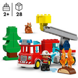 LEGO DUPLO Town Camión de bomberos con manguera y bombero, Juegos de construcción 