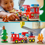 LEGO DUPLO Town Camión de bomberos con manguera y bombero, Juegos de construcción 