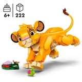 LEGO Disney El Rey León: Simba Cachorro, Juegos de construcción Juego de construcción, 6 año(s), Plástico, 222 pieza(s), 309 g