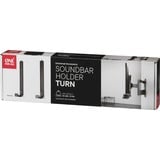 One for all Soporte universal para barra de sonido, Soporte de pared negro