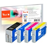 Peach PI200-637 cartucho de tinta 4 pieza(s) Negro, Cian, Magenta, Amarillo 50 ml, 25 ml, 2600 páginas, 1900 páginas, 4 pieza(s), Multipack