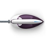 Philips Centro de planchado PerfectCare Compact Plus GC7933/30, Estación de planchado a vapor lila/blanco, 120 g/min, Suela SteamGlide Plus, 0,0015 L, 430 g/min, Violeta, Desmontable