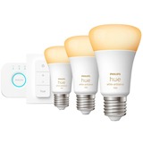 Philips HUE Kit de inicio E27, Lámpara LED Philips Hue White ambiance Kit de inicio E27, Kit de iluminación inteligente, Blanco, Bluetooth/Zigbee, LED, E27, Luz fría, Blanco cálido