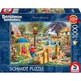Schmidt Spiele Benjamin Blümchen, Un día en el zoológico de Neustadt, Puzzle 