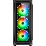 Sharkoon TK4 RGB Midi Tower Negro, Cajas de torre negro, Midi Tower, PC, Negro, ATX, micro ATX, Mini-ITX, Multi, Ventiladores de la caja