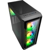 Sharkoon TK4 RGB Midi Tower Negro, Cajas de torre negro, Midi Tower, PC, Negro, ATX, micro ATX, Mini-ITX, Multi, Ventiladores de la caja