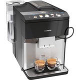 Siemens EQ.500 TP505D01 cafetera eléctrica Totalmente automática Máquina espresso 1,7 L, Superautomática Inox/Negro, Máquina espresso, 1,7 L, Granos de café, Molinillo integrado, 1500 W, Metálico, Plata