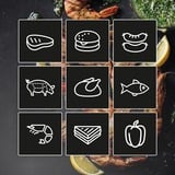 Tefal OptiGrill 4in1 GC774D parrilla eléctrica de contacto, Barbacoa de contacto acero fino, Acero inoxidable, Metal, Rectangular, Botones, 600 cm², 30 x 20 mm