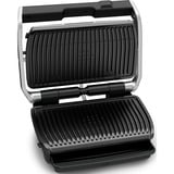 Tefal OptiGrill Elite XL GC760D parrilla eléctrica de contacto, Barbacoa de contacto acero fino cepillado/Negro, Acero inoxidable, Acero inoxidable, 800 cm², 40 x 20 mm, Termoplástico, 6 personas(s)