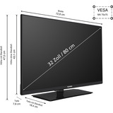 Telefunken XH32VP750M, Televisor LED negro
