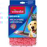 Vileda Funda de repuesto para fregona Pet Pro MICROFIBRE UNIVERSAL, Cubierta de la fregona rojo