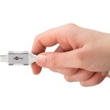 goobay Cable Ethernet USB-C 3.2 Gen2 conector > conector RJ-45, Adaptador de red blanco