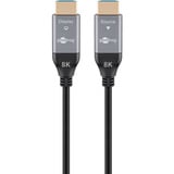 goobay Cable HDMI híbrido óptico Ultra High-Speed (AOC) 8K / 60Hz negro/Gris
