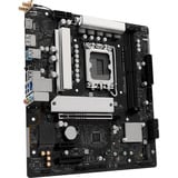 ASRock B860M-X GEN5 WiFi, Placa base negro/Plateado