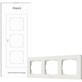 Aqara Marco de interruptor H2 EU (3-Gang), Bastidor de instalación blanco