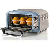 Ariete 3919/05 10 L 800 W Azul claro Parrilla, Mini horno blanco/Celeste, 10 L, Azul claro, Independiente, Giratorio, 90 - 230 °C, Mecánico