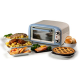 Ariete 3919/05 10 L 800 W Azul claro Parrilla, Mini horno blanco/Celeste, 10 L, Azul claro, Independiente, Giratorio, 90 - 230 °C, Mecánico
