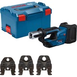 Bosch Herramienta de prensado a batería GPT 18V-19 Professional solo, 18Volt, Kit M, Máquina de la prensa azul