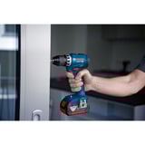 Bosch Set profesional 18V Martillo perforador GBH 18V-22 + Taladro atornillador GSR 18V-45, Destornillador azul/Negro