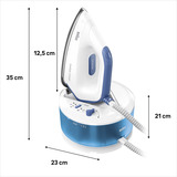 Braun CareStyle Compact IS 2143, Estación de planchado a vapor blanco/Azul