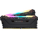 Corsair Vengeance CMW16GX4M2Z2933C16 módulo de memoria 16 GB 2 x 8 GB DDR4 2933 MHz, Memoria RAM negro, 16 GB, 2 x 8 GB, DDR4, 2933 MHz, 288-pin DIMM