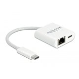 DeLOCK 65402 adaptador y tarjeta de red Ethernet 5000 Mbit/s blanco, Alámbrico, USB Tipo C, Ethernet, 5000 Mbit/s, Blanco