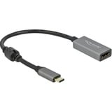 DeLOCK 66571 adaptador de cable de vídeo 0,2 m USB Tipo C HDMI tipo A (Estándar) Negro, Gris gris/Negro, 0,2 m, USB Tipo C, HDMI tipo A (Estándar), Macho, Hembra, Derecho
