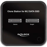DeLOCK Estación de acoplamiento y clonación USB 3.0 M.2 SATA negro