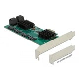 DeLOCK Tarjeta PCI Express x1 SATA de 8 puertos, Controlador 