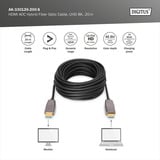 Digitus Cable de fibra óptica híbrido HDMI AOC, UHD 8K negro