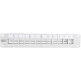 Digitus Panel de parche modular, 12 puertos, sin equipar, Patch Panel gris