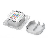 Digitus Toma de datos CAT.6A, empotrada, apantallada, 2x RJ-45 LSA, Caja de conexiones blanco