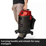 EINHELL TC-VC 1930 A, Aspiradora en húmedo y en seco rojo/Negro
