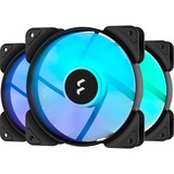 Fractal Design Aspect 12 RGB Carcasa del ordenador Ventilador 12 cm Negro 3 pieza(s) negro/blanco, Ventilador, 12 cm, 1200 RPM, 18,3 dB, 32 cfm, 54,4 m³/h