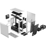 Fractal Design Meshify 2 Mini White TG Clear Tint, Cajas de torre blanco