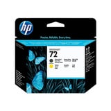 HP Cabezal de impresión DesignJet 72 negro mate y amarillo Impresora HP DesignJet serie T610, impresora serie T620, impresora serie T770, impresora serie..., Inyección de tinta térmica, Negro, Amarillo, C9384A, Singapur, 28 mm