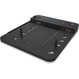 ICY BOX IB-2915MSCL-C31 USB 3.2 Gen 2 (3.1 Gen 2) Type-C Negro, Estación de acoplamiento Unidad de disco duro, SSD, SATA, Serial ATA II, Serial ATA III, 2.5,3.5,M.2, USB 3.2 Gen 2 (3.1 Gen 2) Type-C, Negro, Plástico